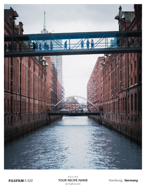 Recipe Film Simulation SOOC Card by Fujifux